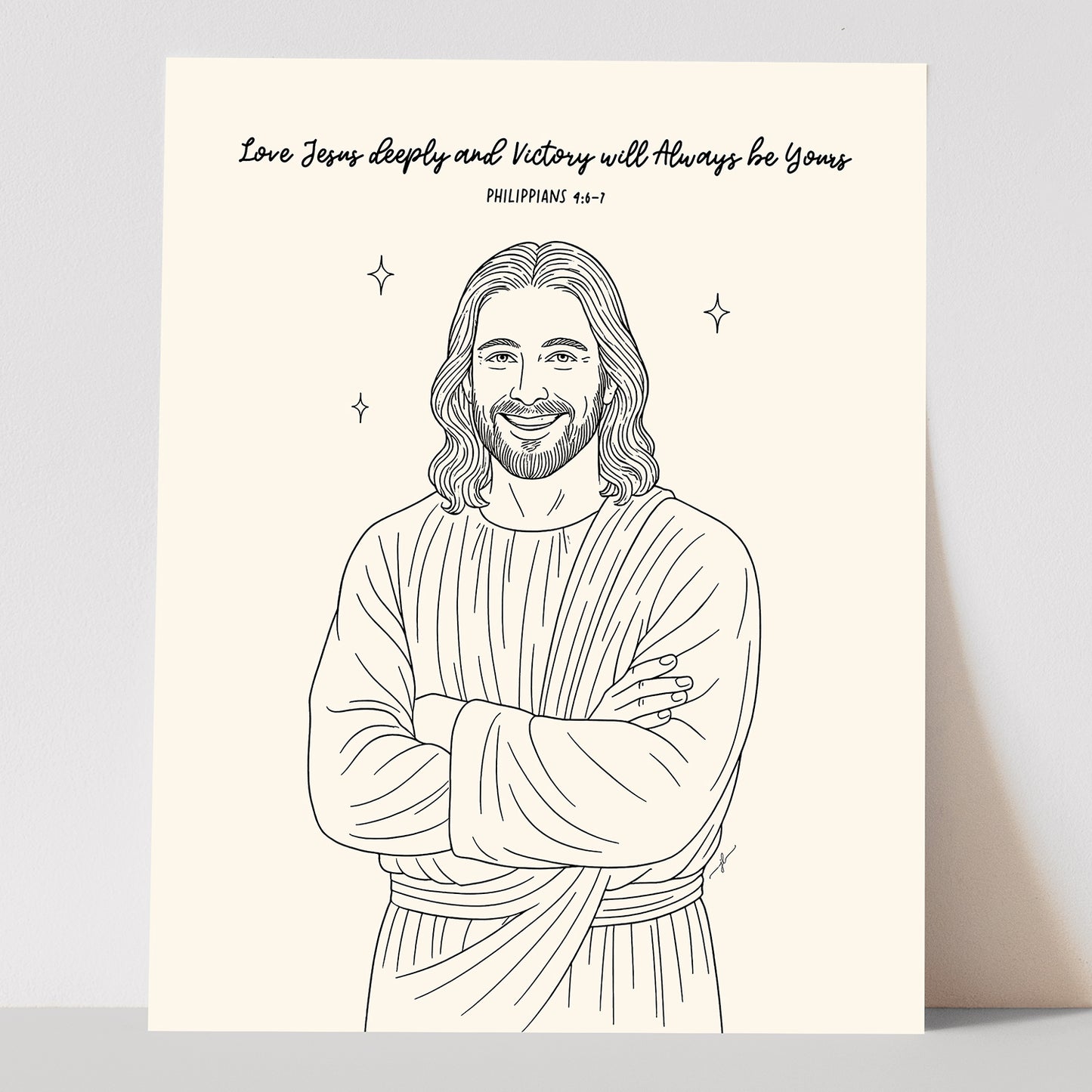 "Philippians 4:6–7” Christian Art Print