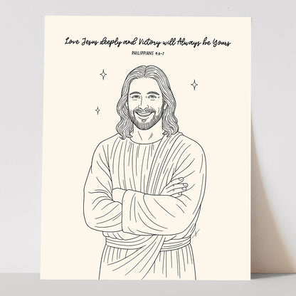 "Philippians 4:6–7” Christian Art Print