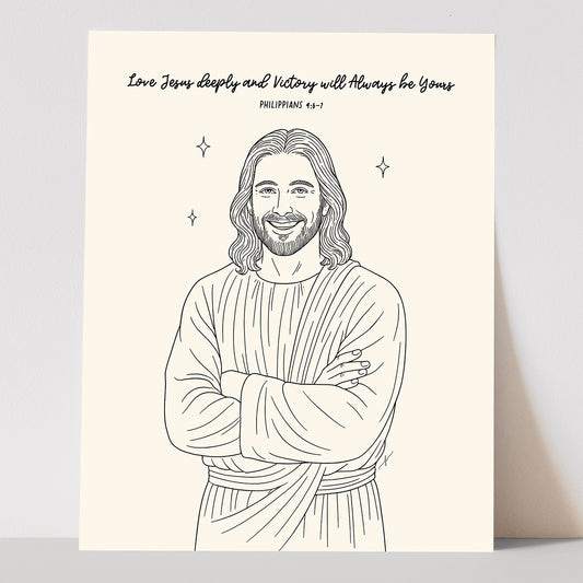"Philippians 4:6–7” Christian Art Print