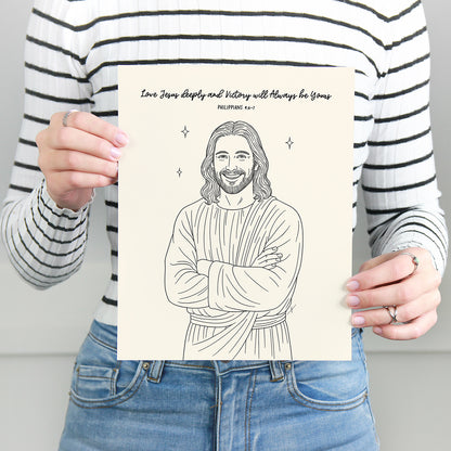 "Philippians 4:6–7” Christian Art Print