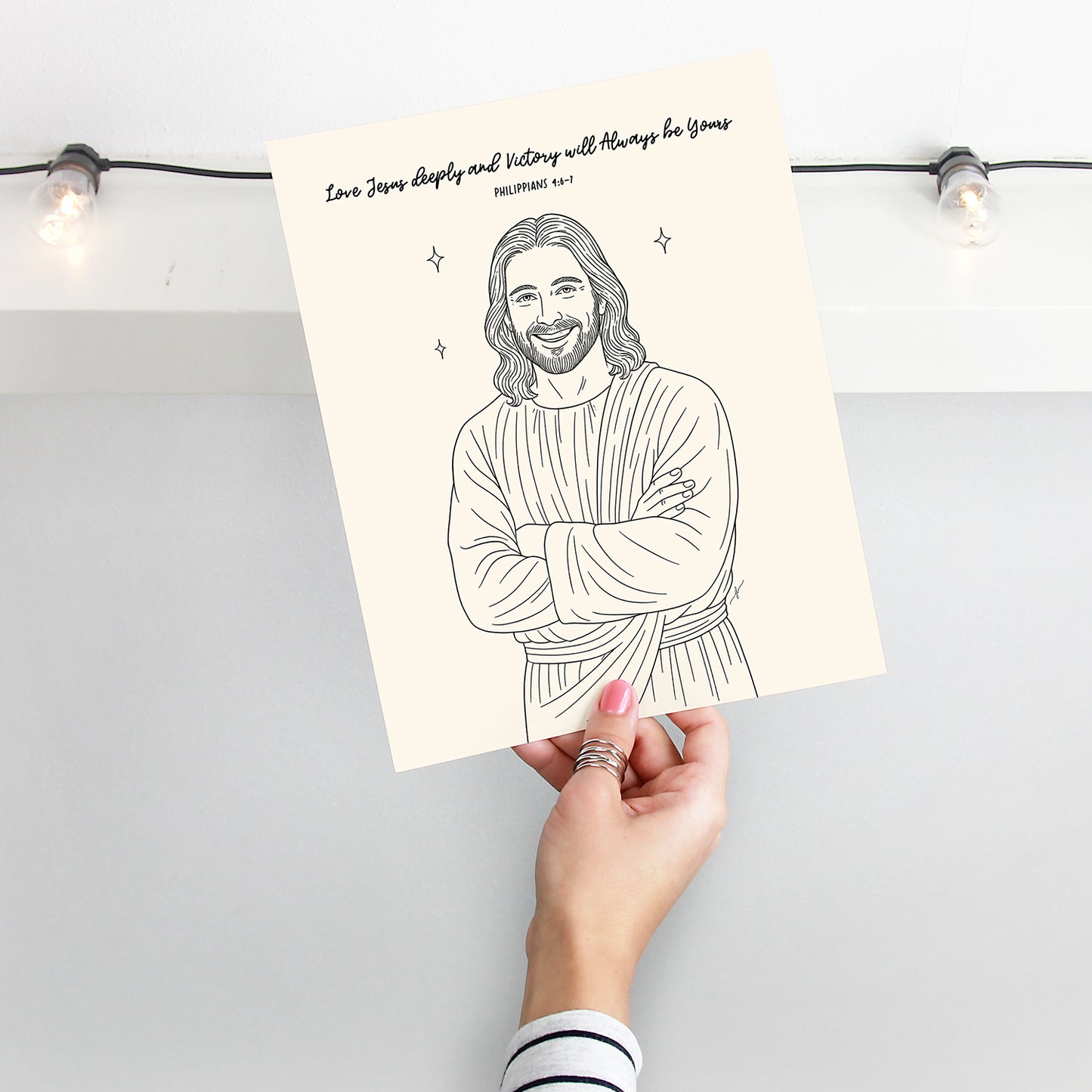 "Philippians 4:6–7” Christian Art Print