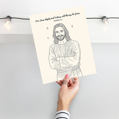 "Philippians 4:6–7” Christian Art Print
