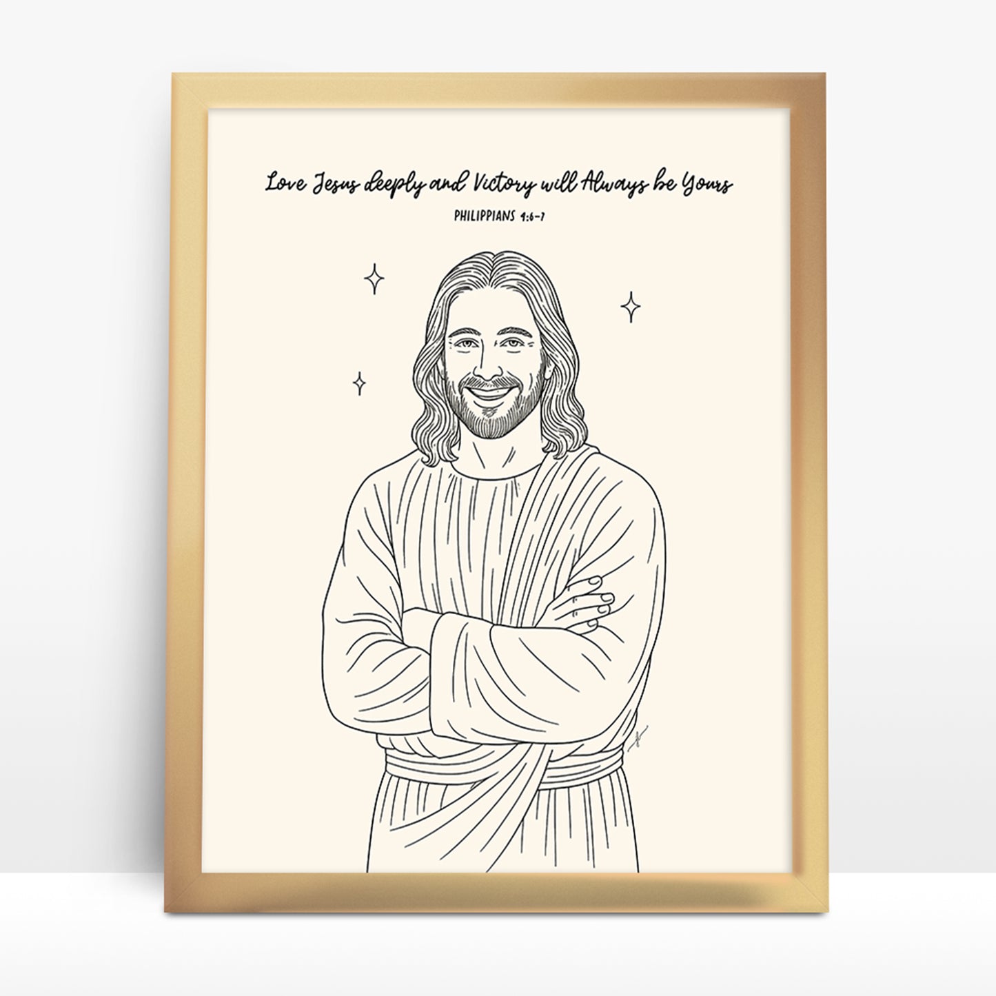 "Philippians 4:6–7” Christian Art Print