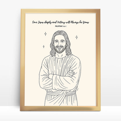 "Philippians 4:6–7” Christian Art Print