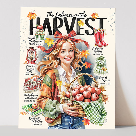 "Harvest" Christian Art Print
