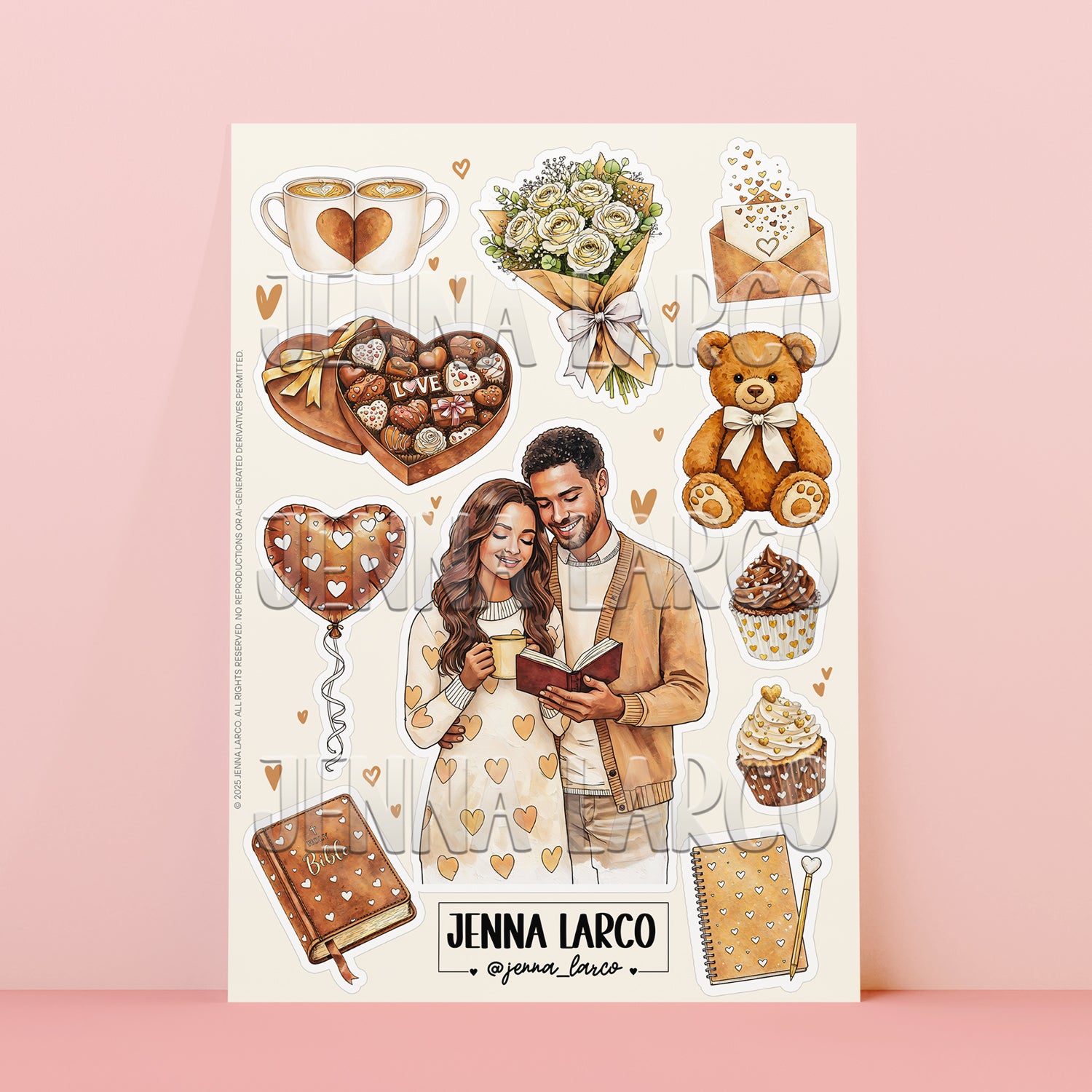 Leading with Love Sticker Sheet By Jenna Larco