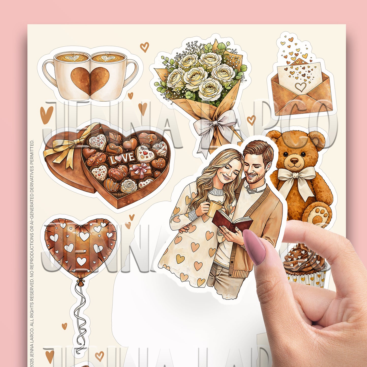 Leading with Love | Sticker Sheet | 11 Stickers