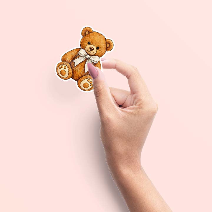Leading with Love | Teddy Bear | Vinyl Sticker