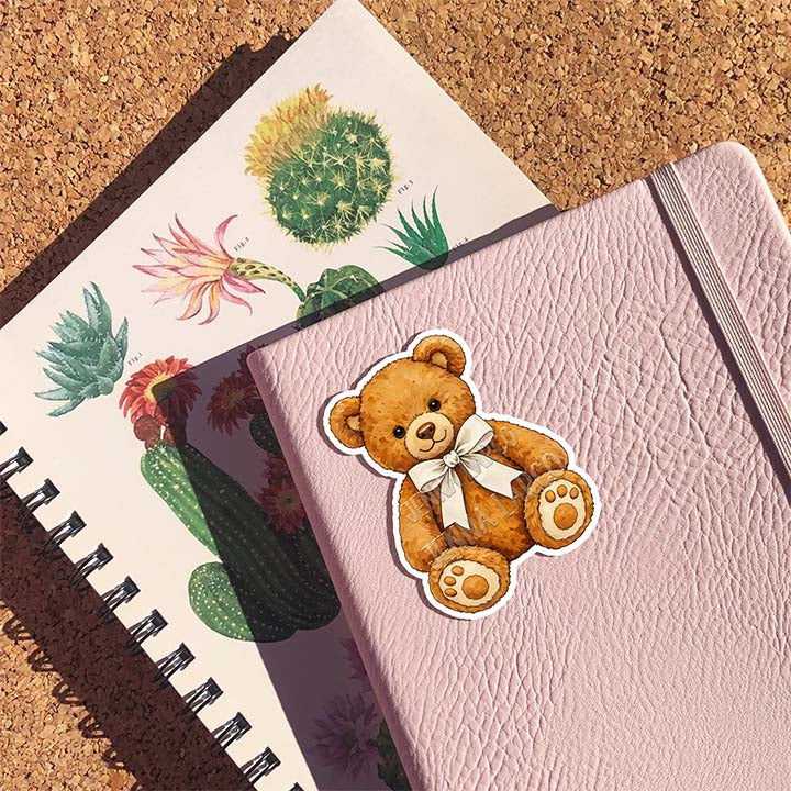 Leading with Love | Teddy Bear | Vinyl Sticker