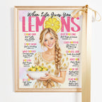 When Life Gives You Lemons • Scripture Prompt • Giclée Christian Art Print