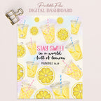When Life Gives You Lemons • Christian Digital Planner Dashboard