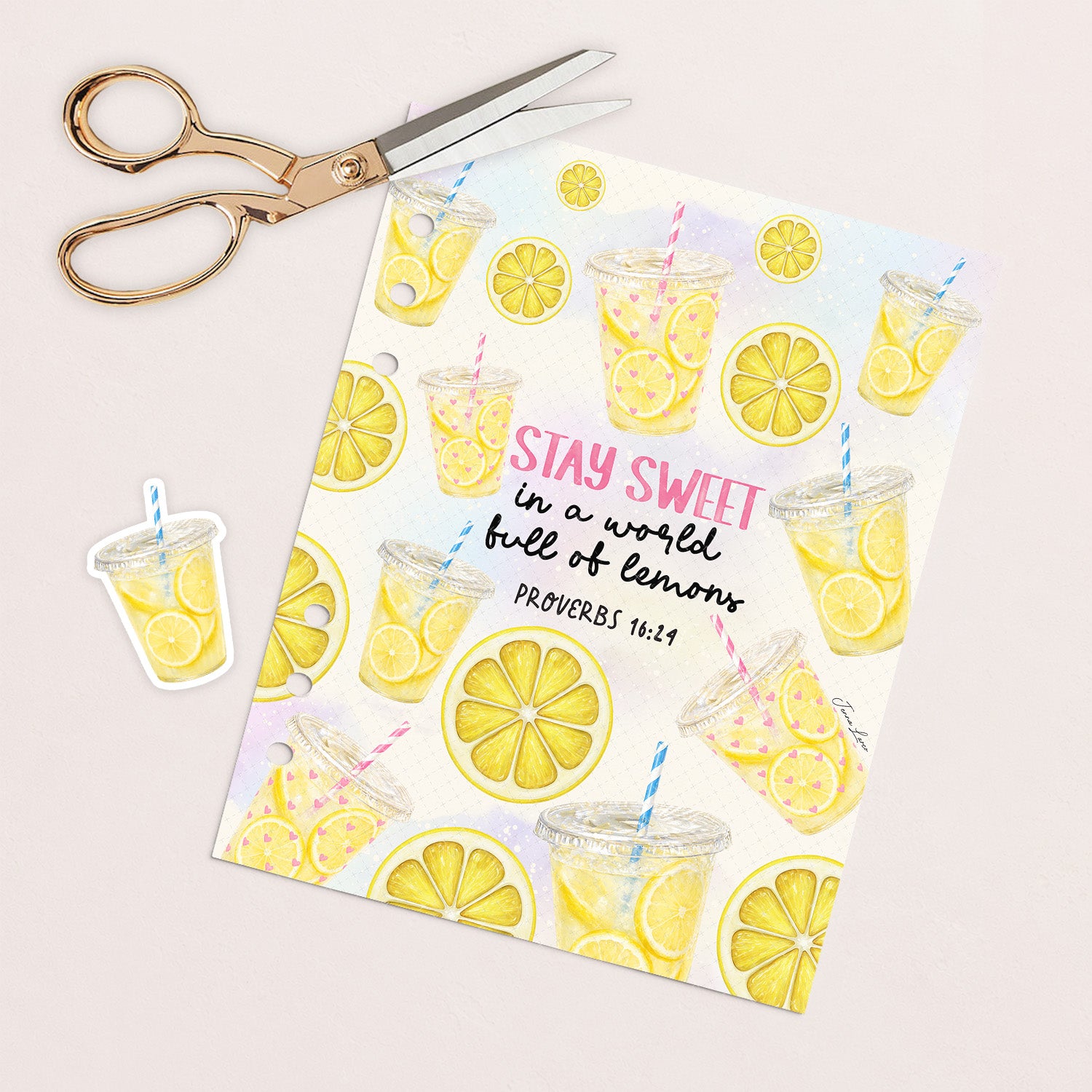 When Life Gives You Lemons • Christian Digital Planner Dashboard