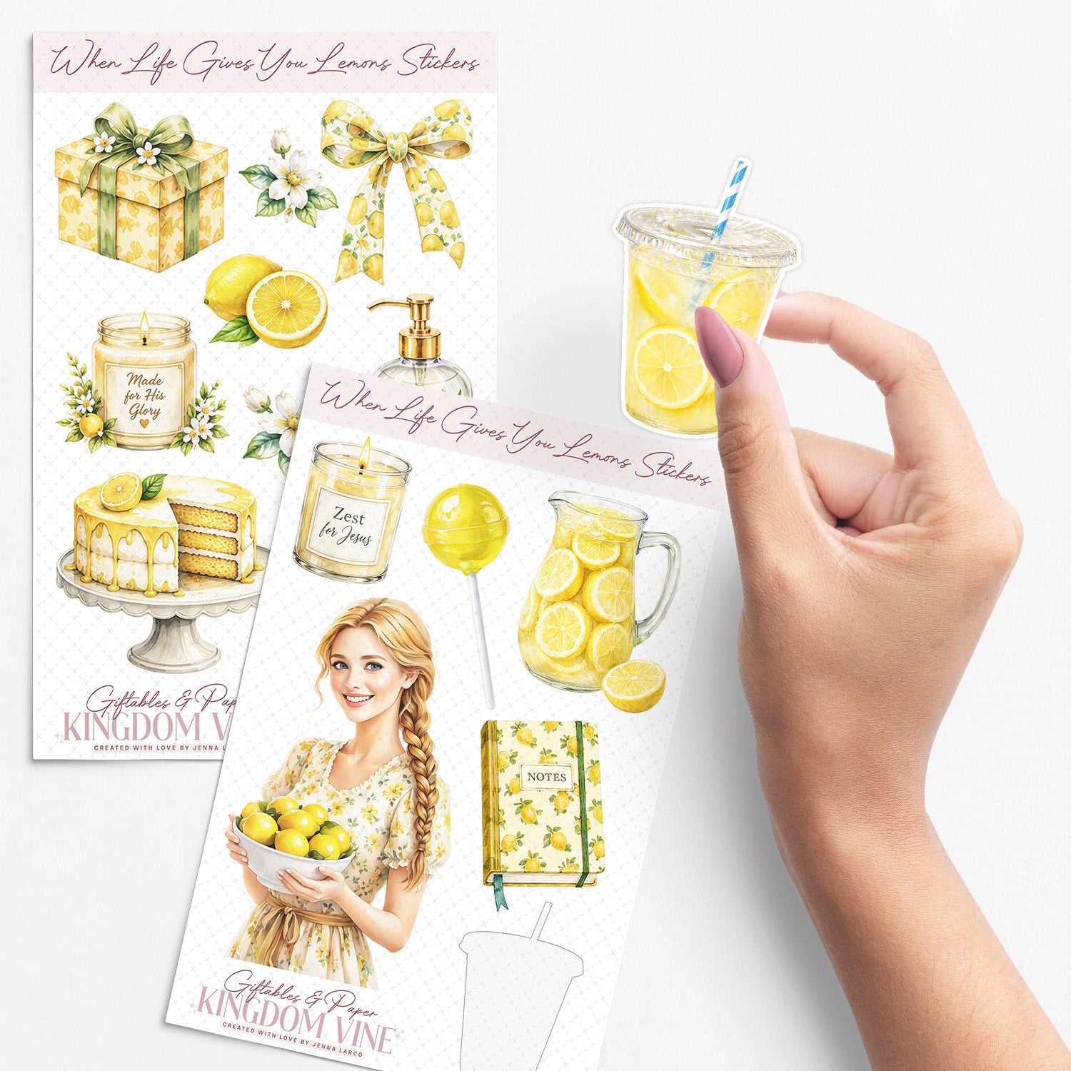 When Life Gives You Lemons • Christian Sticker Sheet Bundle