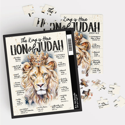 Lion of Judah Scripture Prompt Christian Puzzle