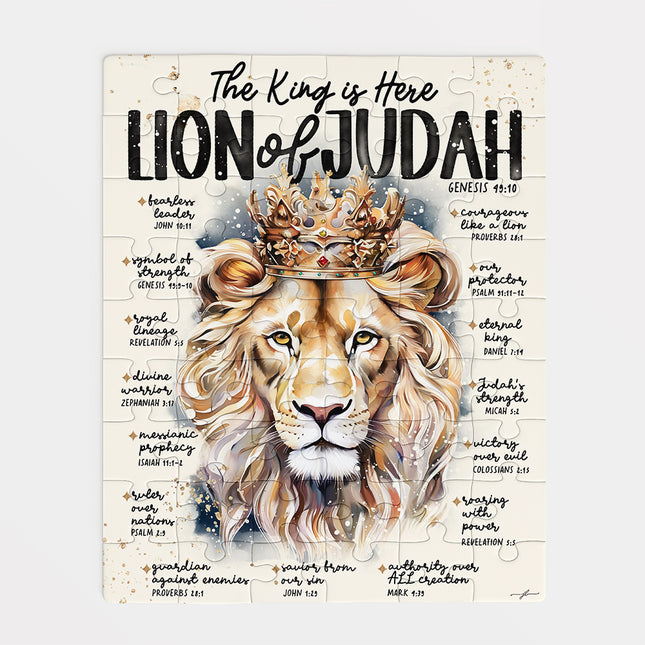 Lion of Judah Scripture Prompt Christian Puzzle