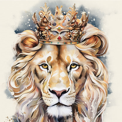 Lion of Judah • Joshua 1:9 • Christian Canvas •  Premium Floating Frame Christian Canvas