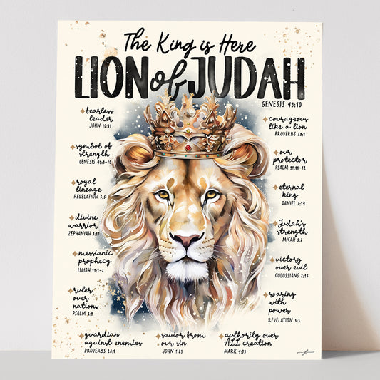 “Lion of Judah” Christian Art Print
