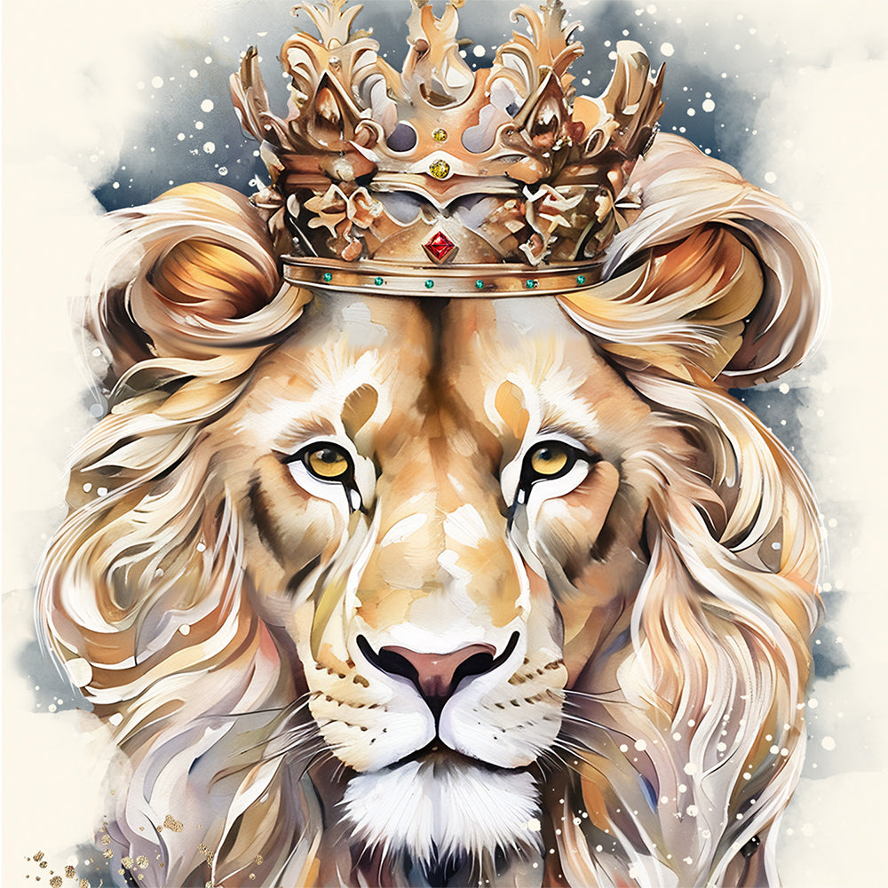 Lion of Judah | The King Is Here | Scripture Prompt Art Print
