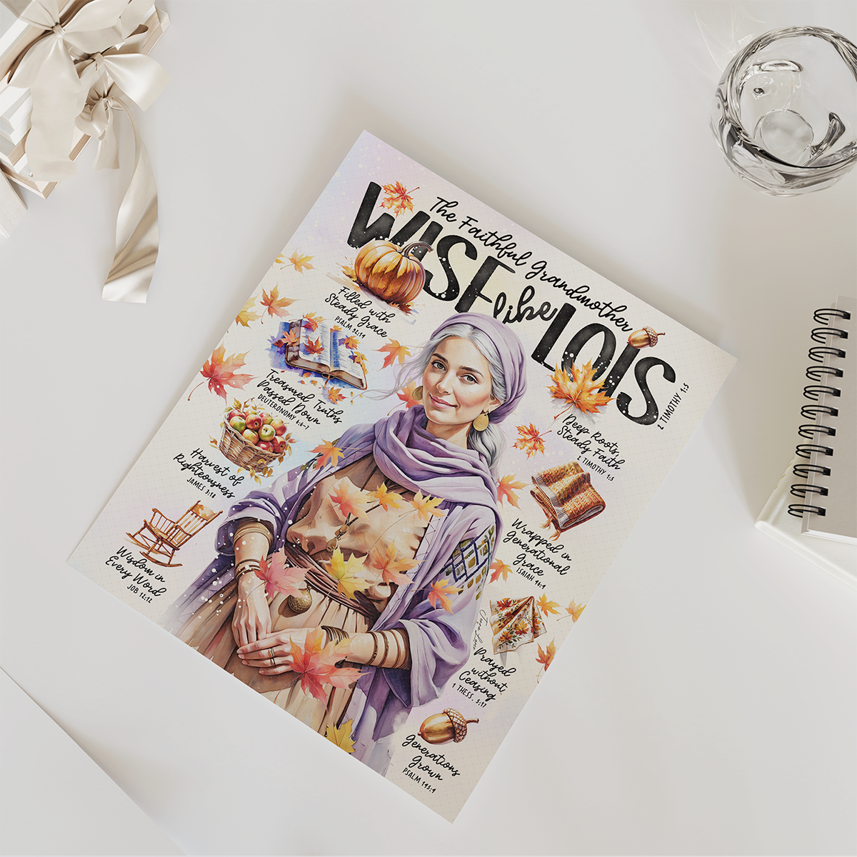 Lois • Women of the Bible • Christian Digital Art Print • Bible Study Guide