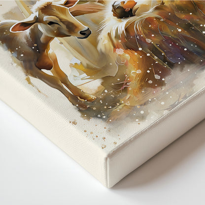 "Love Came Down" Christian Premium Canvas