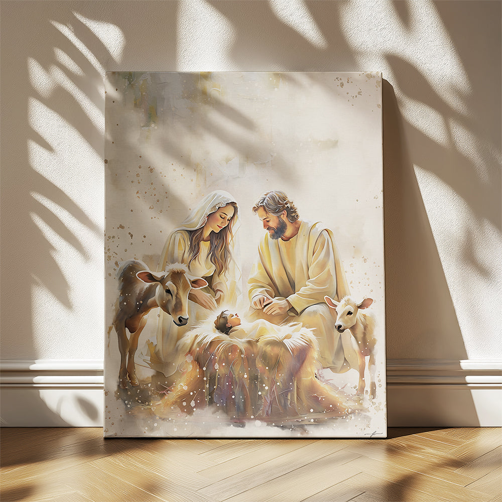 "Love Came Down" Christian Premium Canvas