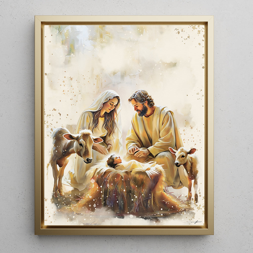 "Love Came Down" Christian Premium Canvas