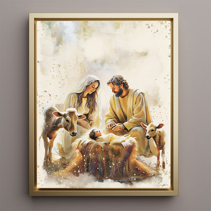 "Love Came Down" Christian Premium Canvas