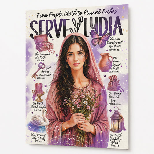 Women of The Bible | Lydia | Scripture Prompt Art Print