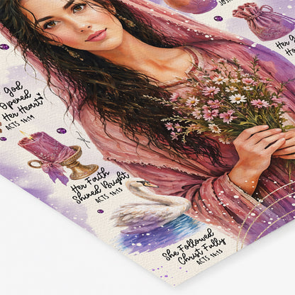 Women of The Bible | Lydia | Scripture Prompt Art Print