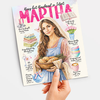 Women of The Bible | Martha | Scripture Prompt Art Print