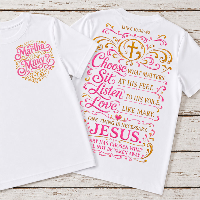 Martha or Mary | Crewneck T-shirt