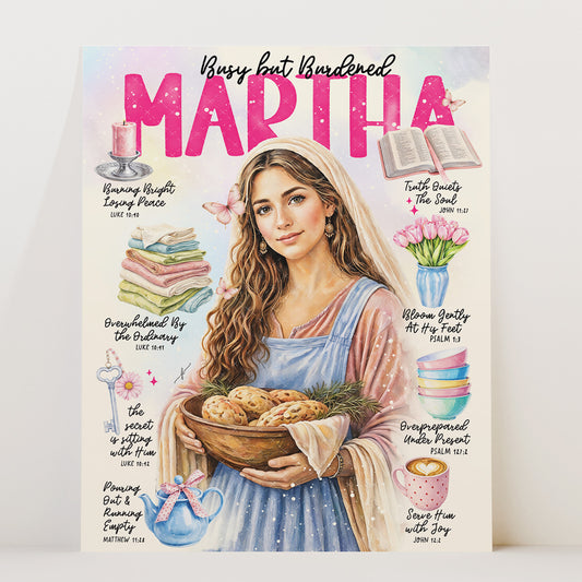 Women of The Bible | Martha | Christian Art Print