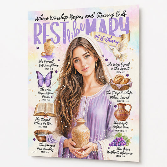 Women of The Bible | Mary of Bethany | Christian Art Print