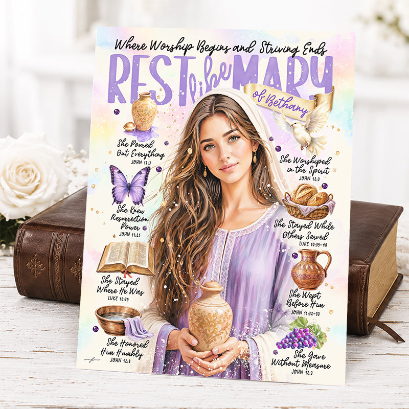 Women of The Bible | Mary of Bethany| Scripture Prompt Art Print