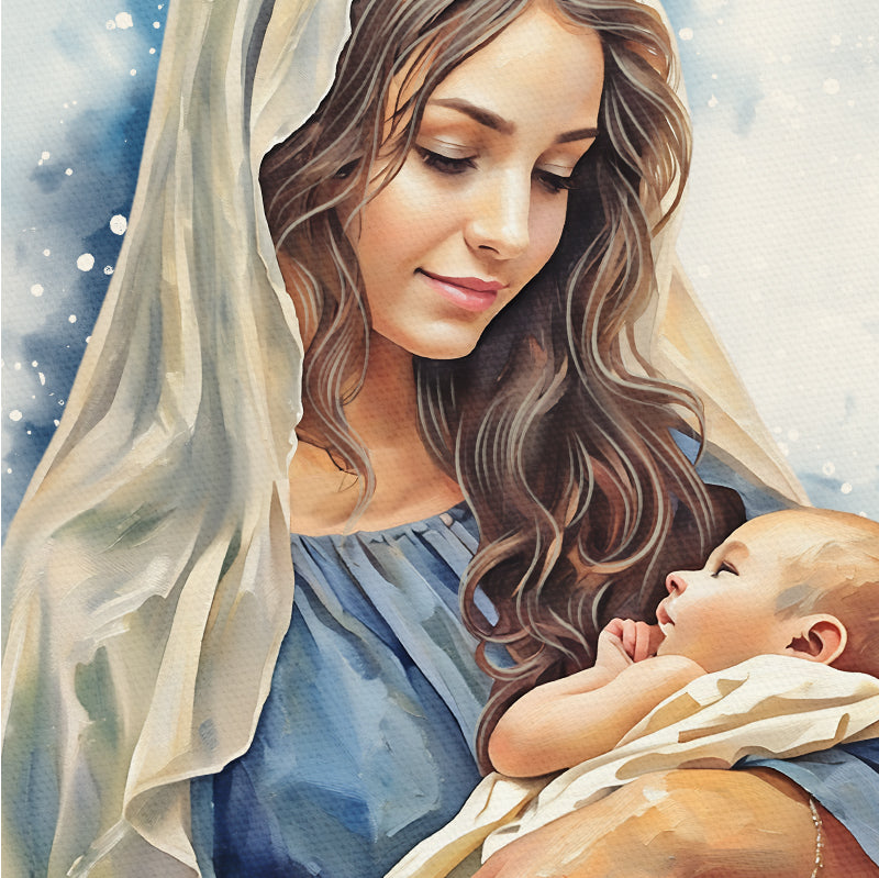 "Mary" Women of The Nativity Christmas Canvas