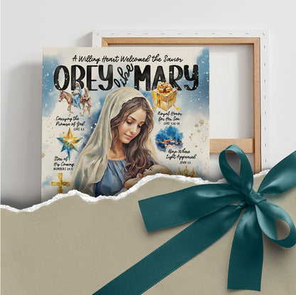 "Mary" Women of The Nativity Christmas Canvas