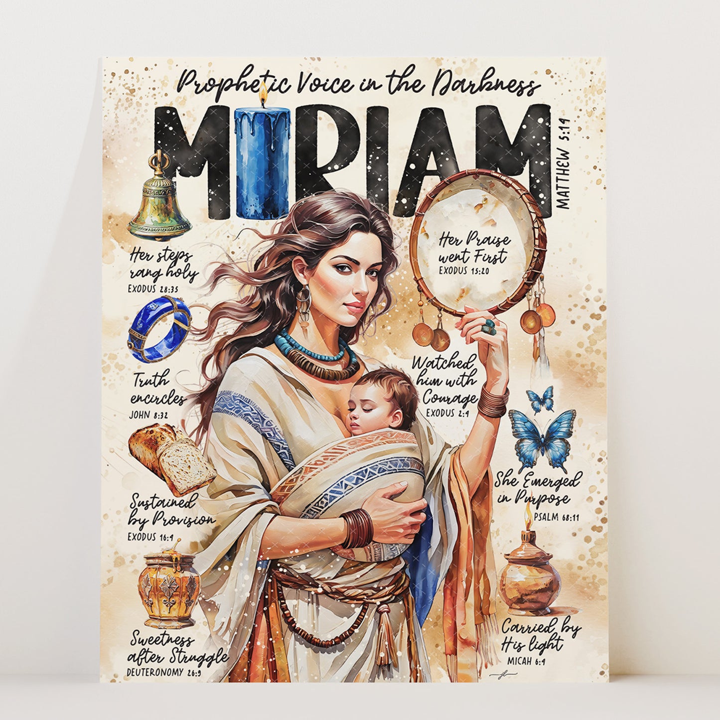 “Miriam” Women Of The Bible Art Print