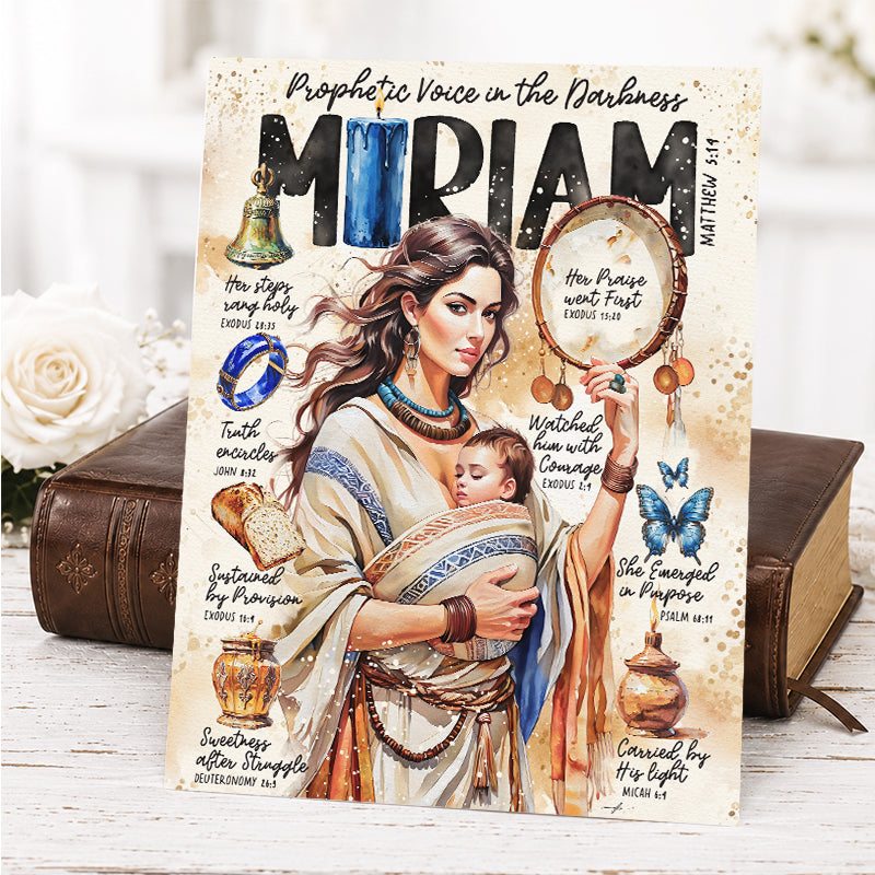 Women of The Bible | Miriam | Scripture Prompt Art Print