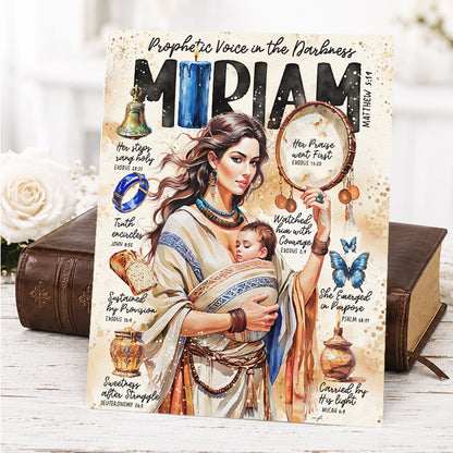Women of The Bible | Miriam | Scripture Prompt Art Print