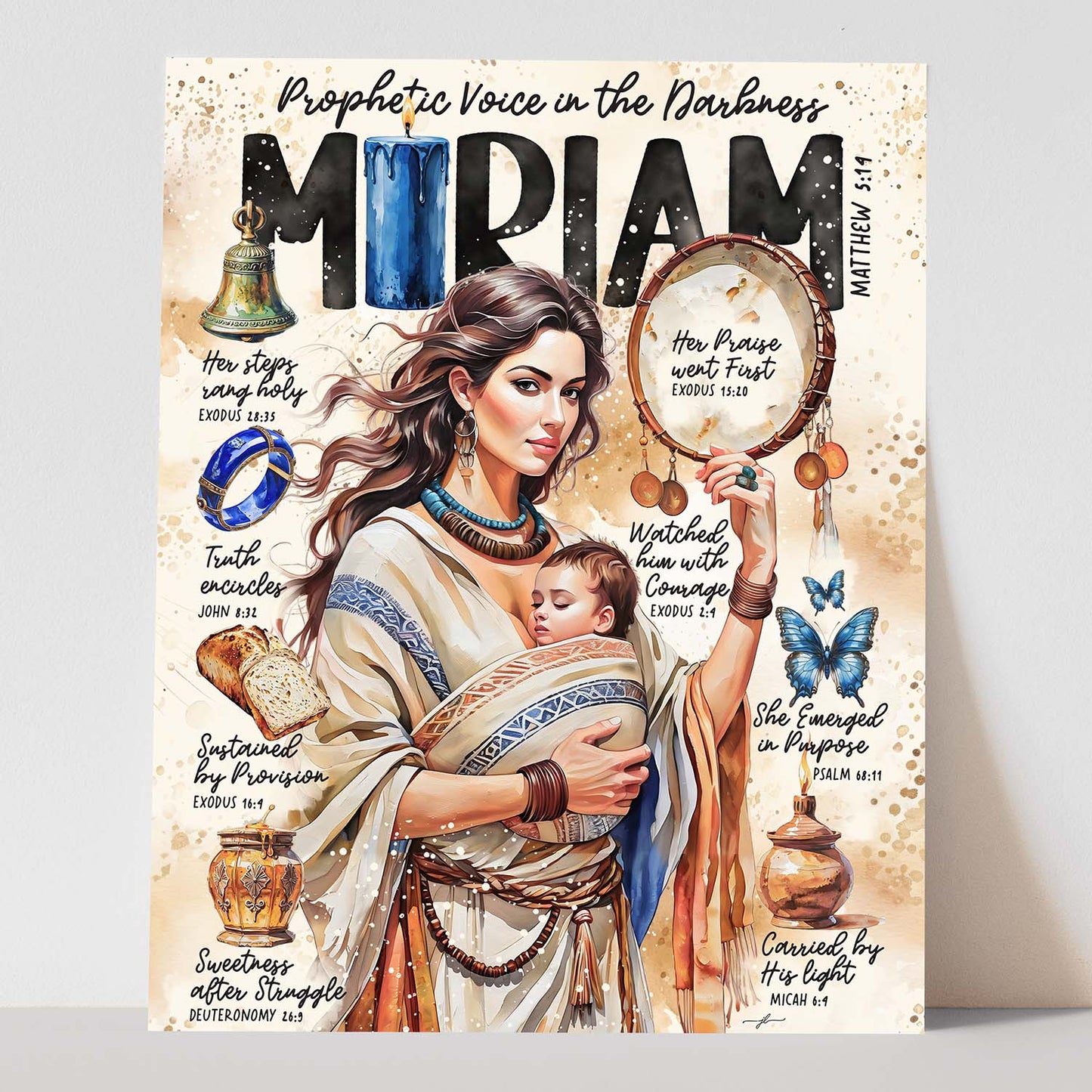 “Miriam” Christian Art Print