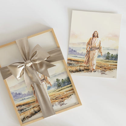 “Misty Morning with Jesus” Christian Art Print