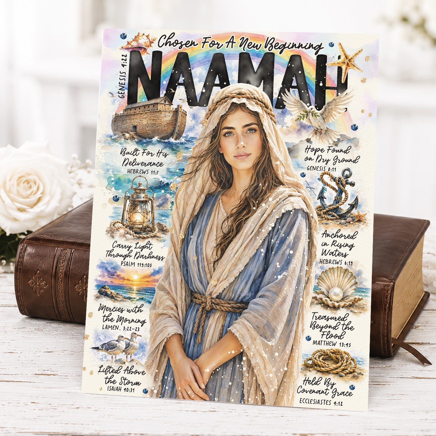 Naamah • Women of The Bible • Scripture Prompt • Giclée Christian Art Print