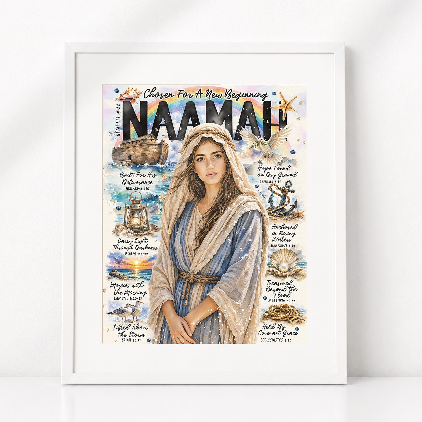Women of The Bible | Naamah | Scripture Prompt Art Print