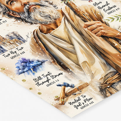 Men of The Bible | Noah | Scripture Prompt Art Print