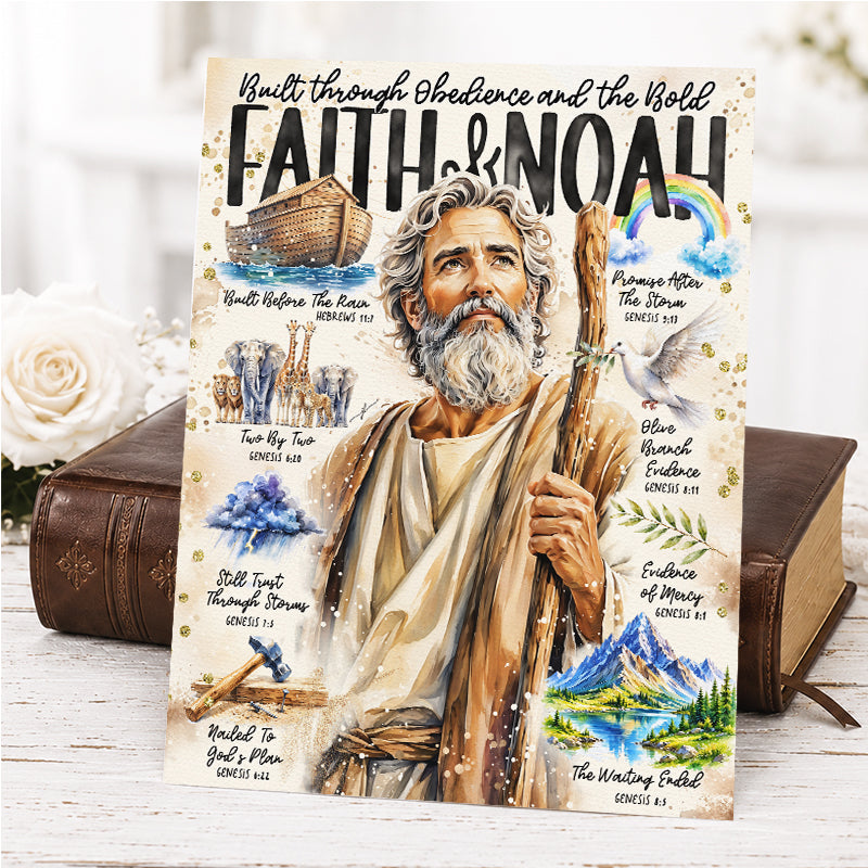 Noah, Men of the Bible, Scripture Prompt, Bible Study, Christian, Christmas, Giclée Art Print