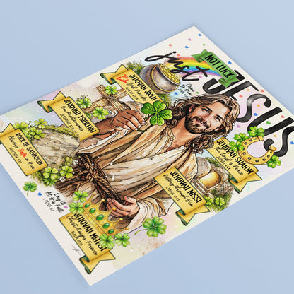 Not Luck, Just Jesus | St. Patrick’s Day | Christian Art Print