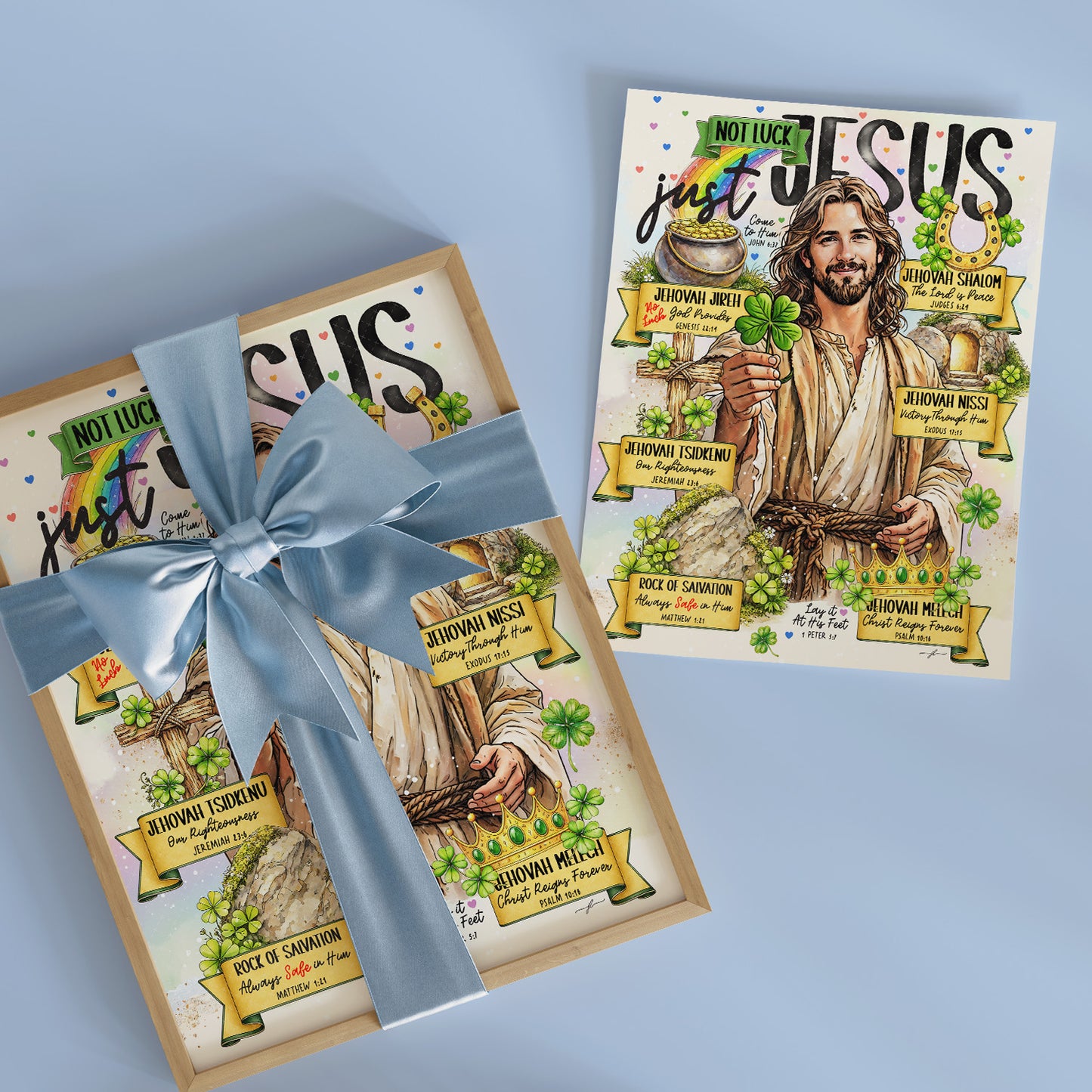 Not Luck, Just Jesus | St. Patrick’s Day | Christian Art Print