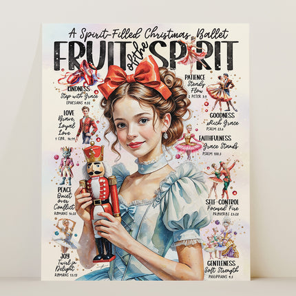 "Nutcracker Fruit of The Spirit" Christian Art Print