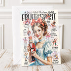 Nutcracker Fruit of the Spirit • Scripture Prompt •  Fine Art Christmas Greeting Card