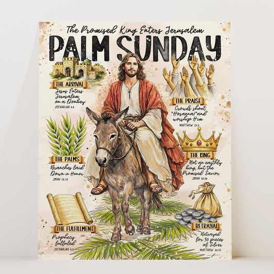 Palm Sunday | Easter | Christian Art Print
